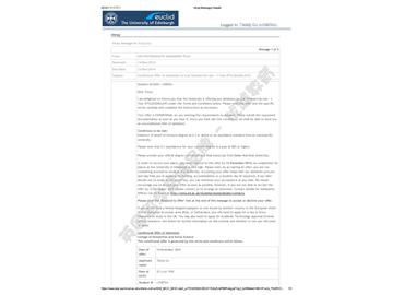 恭喜陳同學(xué)獲得愛丁堡大學(xué)商法碩士通知書