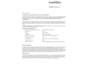 恭喜丁同學(xué)獲得南安普頓大學(xué)會(huì)計(jì)與金融專(zhuān)業(yè)碩士通知書(shū)