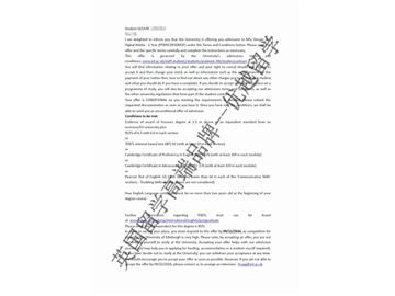 恭喜黃同學獲得愛丁堡大學設計與數(shù)字媒體專業(yè)碩士通知書