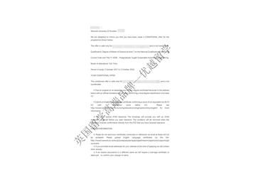 恭喜徐同學獲得華威大學可持續(xù)汽車工程專業(yè)碩士通知書