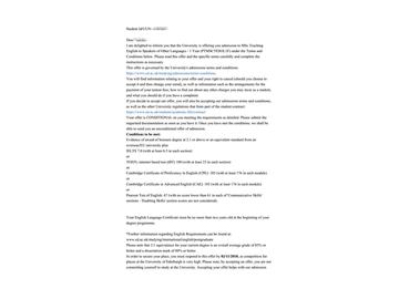 2019offer：恭喜盧同學獲得愛丁堡大學（世界排名：18）金融學專業(yè)碩士通知書