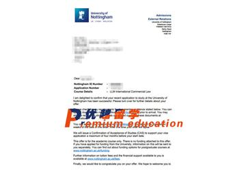 2020offer：恭喜張同學(xué)獲得諾丁漢大學(xué)(世界排名：96)國(guó)際商法專(zhuān)業(yè)碩士通知書(shū)